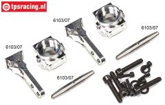 FG6103/05 Aluminium Wheelhub front 1/6-2WD Set