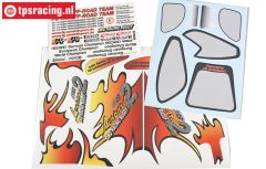 FG67166 Decals Leopard 2WD RTR, Set