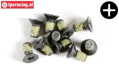 FG6718/09 Cross Countersunk M4-L9 mm Loctite, 10 pcs