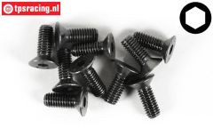 FG6723/16 Countersunk Head Screw M6-L16 mm, 10 pcs