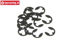 TPS6732/05 E-clip spring steel black Ø5 mm, 15 pcs