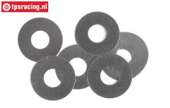 FG6744 Steel Shim washer Ø8-Ø20-H0,1 mm, 10 pcs.