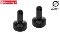 FG7212/02 Shock upper cap long Ø20 mm, 2 pcs.