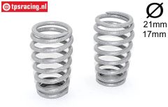 FG7287 Progressive spring Silver Ø3,2-L57 mm, 2 pcs.