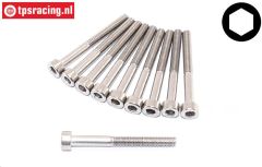 TPSM330 Socket Head Screw M3-L30 mm Stainless steel, 10 pcs