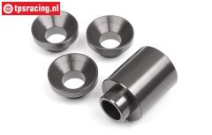 HPI102174 Spacer Clutch bell holder Gun Metal, Set