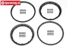 HPI3273 HD Beadlock Gun-Metal, 4 pcs.