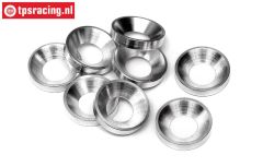 HPI50504 Alloy Concave Motor Washer, 8 pcs.