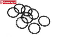 HPI75079 O-ring upper shock closure, 8 pcs.
