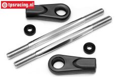 HPI85463 Steering rods Ø6-L92 mm, Set