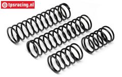 HPI86762 Shock spring rear Black, 2 pcs.