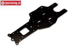 TPS87416 Baja Rear Lower Chassis plate Black, 1 pc.