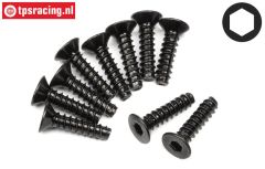 HPI94305 Countersunk Self tapping screw Ø3-L12 mm, 10 pcs.