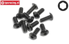 HPI94554 Button Head Screw M4-L10 mm, 10 pcs