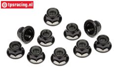 TPSZ682 Steel Lock nut flanged M5, 10 pcs.