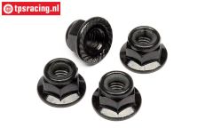 HPIZ682 Steel Lock nut flanged M5, 4 pcs.