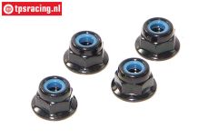 HPIZ684 Steel Lock nut flanged M4, 4 pcs.