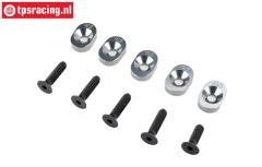 LOS-4166 LOSI 5IVE-TG Engine mount plates 18,5/67T, 5 pcs.
