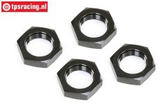 LOS252098 LOSI Alu-Wheel nut Black 25 mm, 4 pcs.
