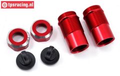 LOS253004 Shock housing Red DBXL-MTXL, 2 pcs