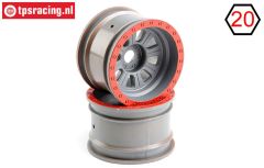 LOS45027 Rims Silver Super Rock Rey, 2 pcs.