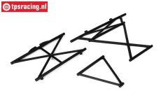 LOSB2578 Rol cage upper center LOSI 5T-BWS, Set