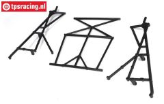 LOSB2579 Rol cage rear upper LOSI 5T-BWS, Set