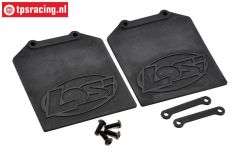 LOSB2581 Mud flap with retainer LOSI 5T-BWS, Set