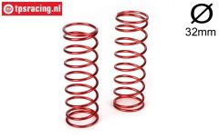 LOSB2966 Shock spring Ø2,9-L115 LOSI 5T-BWS-TLR, 2 pcs.