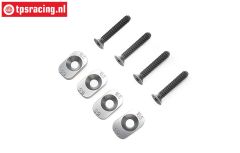 LOS-3707 LOSI 5IVE-TE 3.0 Engine mount plates 15,5/18,5~67T, set
