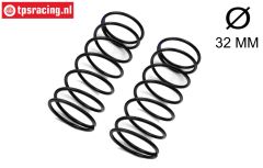 LOS-3731 LOSI 5IVE-T Shock spr. fr. Bleu Ø32-Ø3,4 mm, 2 pcs.