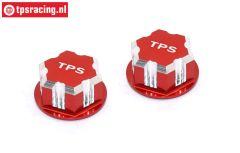 TPS0292/06 Wheel Nut Red 24 mm, 2 Pcs.