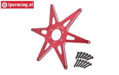 MX0606F-R PROMOTO front Alu-Wheel star Red, 1 pc.
