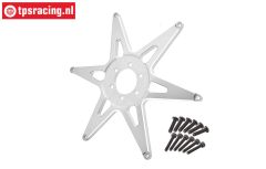 MX0606F-S PROMOTO front Alu-Wheel star Silver, 1 pc.