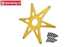 MX0606F-GD PROMOTO front Alu-Wheel star Gold, 1 pc.
