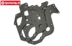 LOS361000 PROMOTO Carbon chassis plates, set