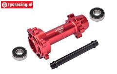 MX007-R PROMOTO Alu-wheel axle rear Red, set