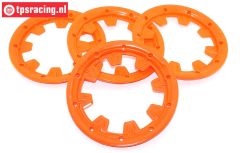 MM1800/NE MADMAX Beadlock Neon Red Ø120 mm, 4 pcs.
