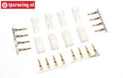 TPS71320 Tamiya Gold plug Male-Female, 4 pcs.