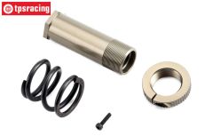 TLR251003 Servo-Saver tube & spring BWS-TLR-LOSI, set