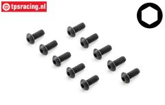 TLR255006 Button Head screw M4-L10 mm, 10 pcs,