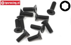 TLR255013 Countersunk Head Screw M4-L12 mm, 10 pcs