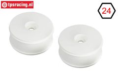 TLR45001 TLR Disk rims White, 2 pcs