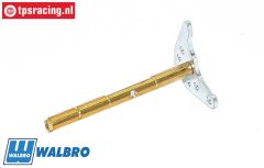ZN0078 Walbro Brass Throttle Shaft, 1 st.