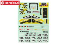 XR-FG8044YL X-Rider Flamingo Decals Yellow, Set