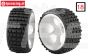 FG60210/05 Buggy M tires glued Ø180-B80 mm, 2 pcs.