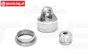 MXDP/CAP/S LOSI PROMOTO-MX Alu-Shock cap Silver, set