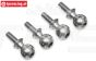 TPS86411 Steel ball joint M4-Ø10 mm HPI-Rovan, 4 pcs.