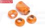 HPI87555 Spacer Clutch bell holder Orange, Set