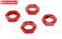 TPSB3227/08 Alu-Wheel nut Red 25 mm, 4 pcs.